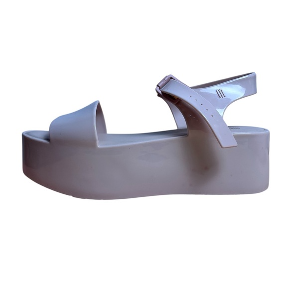 Melissa Mar Platform Sandals Light Pink Pastel Women’s Size 8 Jelly Slip-On Shoe - Picture 6 of 11